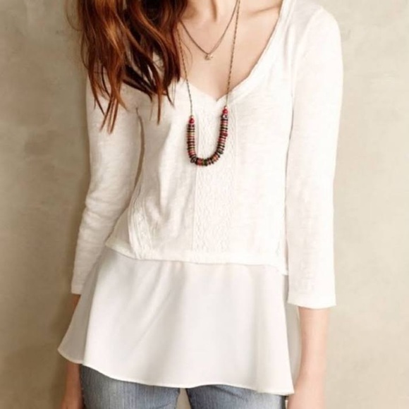 Anthropologie Meadow Rue Melia Peplum Top - Picture 5 of 5